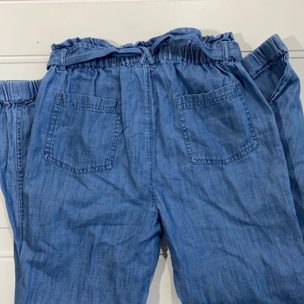 Boden Kids Tie-Waist Chambray Jogger 11Y‎